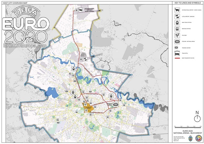 Speelstad Boekarest - plattegrond