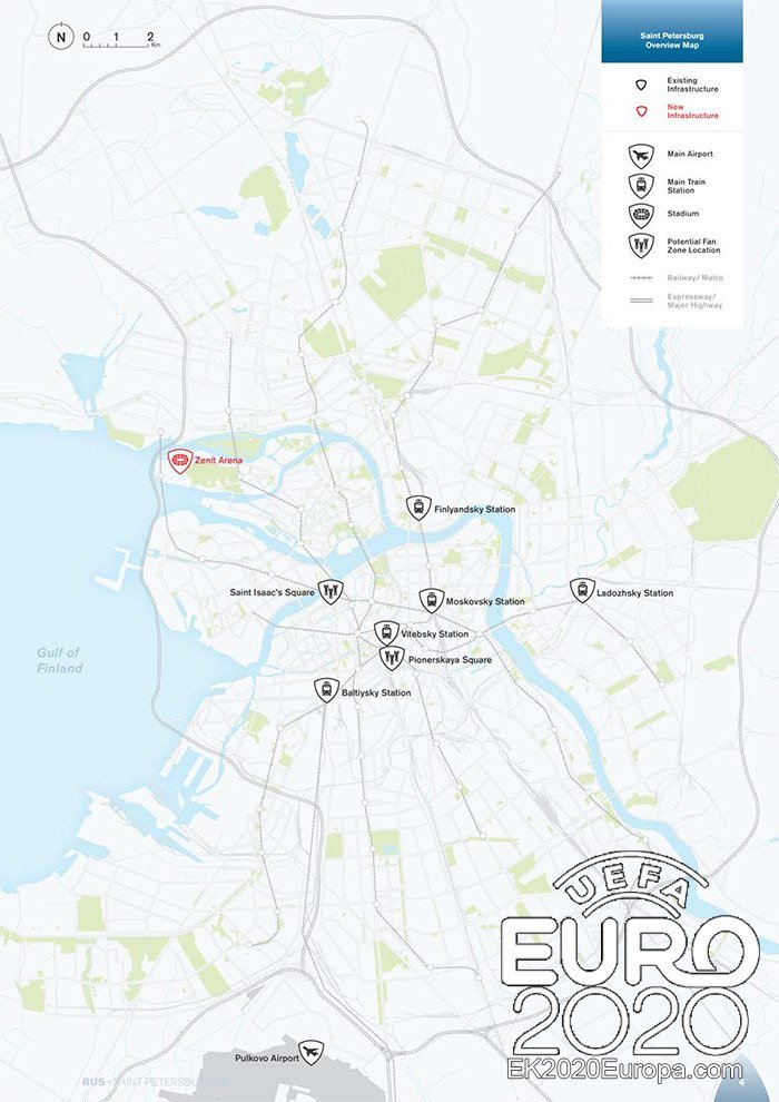 Speelstad Sint-Petersburg - plattegrond